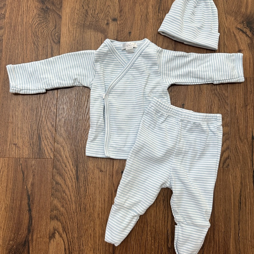 Striped Baby Outfit Set